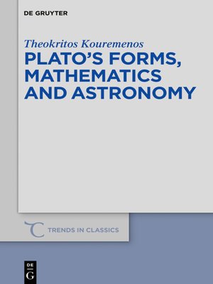 cover image of Plato's forms, mathematics and astronomy